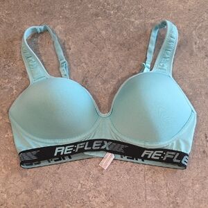 (J15) Reflex Women's Aqua Sports Bra Sz L